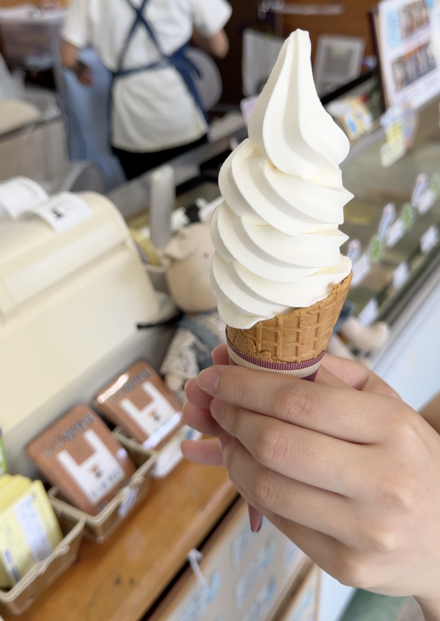 ハートフルランド・ジャージー牧場のソフトクリーム
