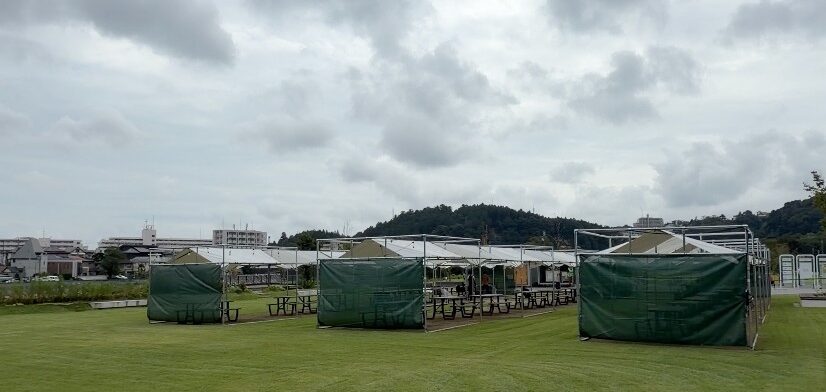 バーベキューパーク青葉山の外観・青葉山公園内の会場