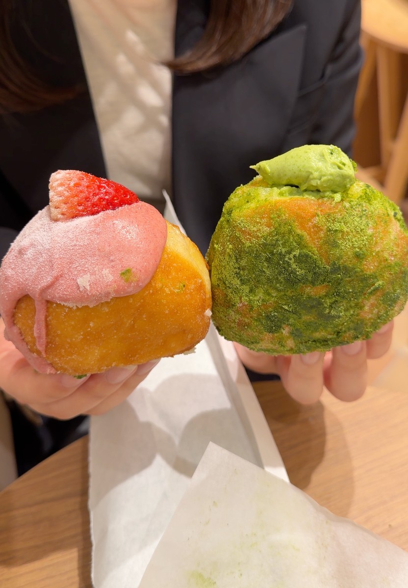 PALM WAGON 仙台駅西口店のマラサダ3種